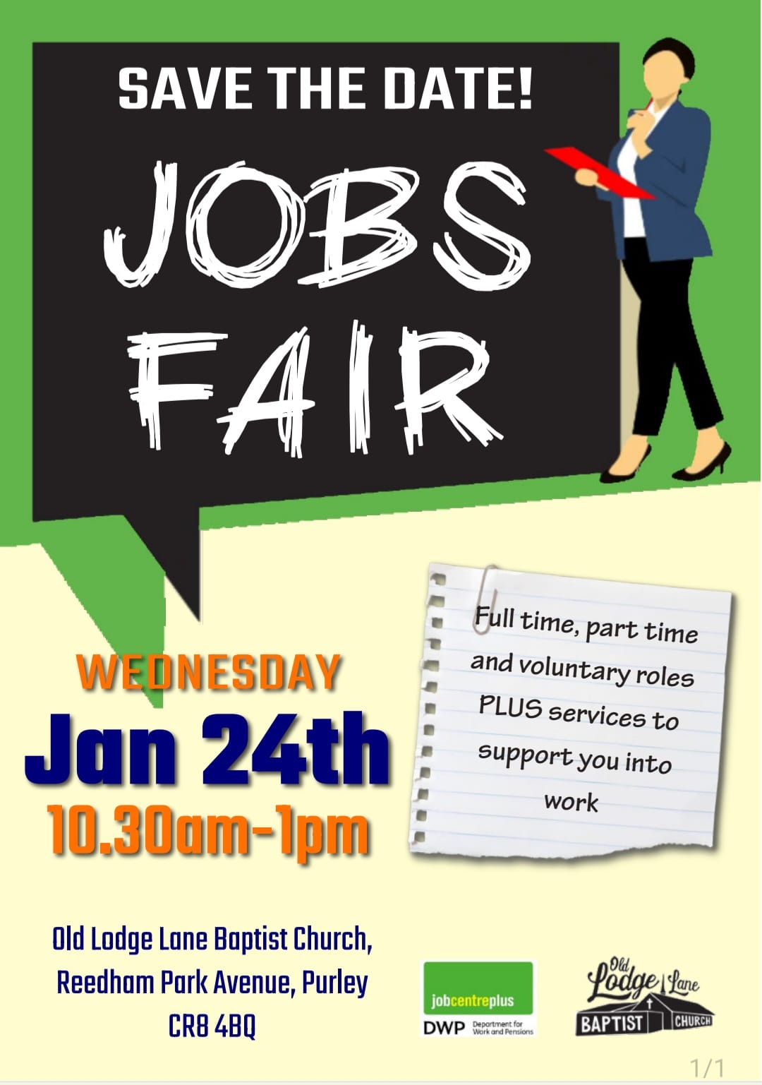 Flyer for Jobs Fair