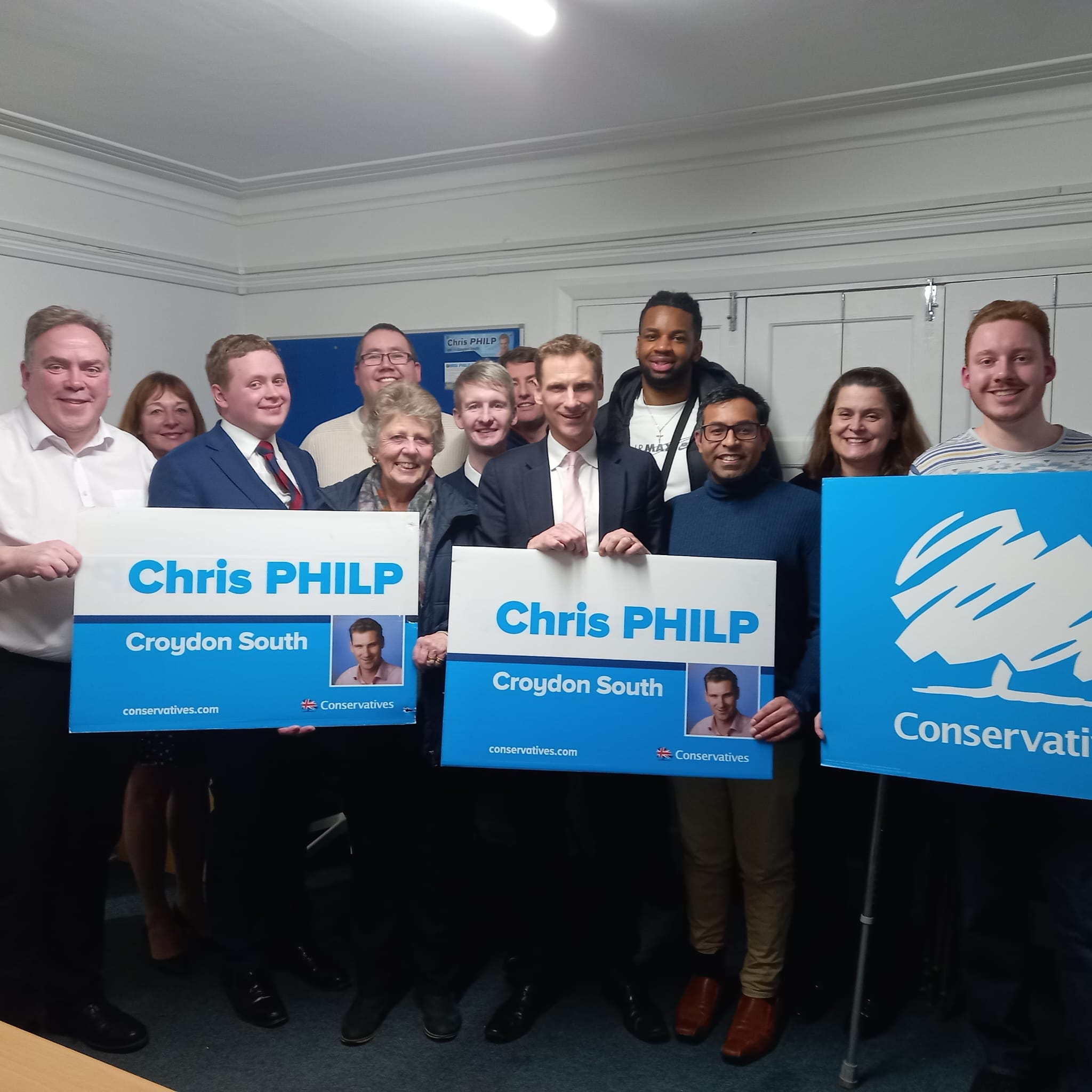 Chris Philp supporters