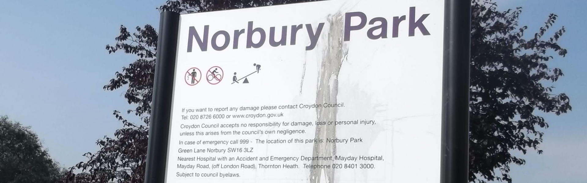 Norbury Park sign