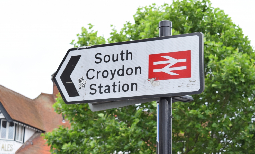 South Croydon Station Sign