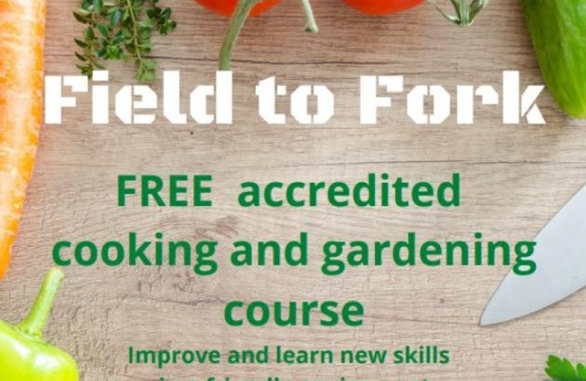 Poster advertising gardening course