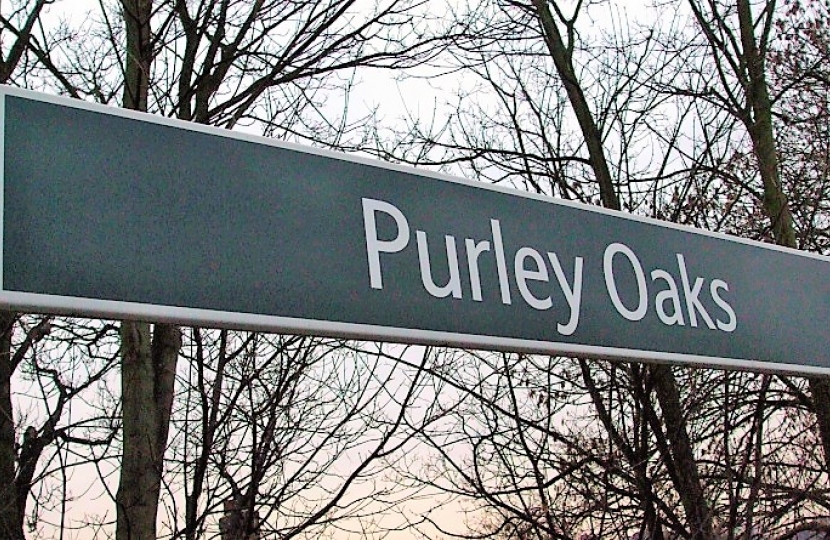 Purley Oaks Station Sign