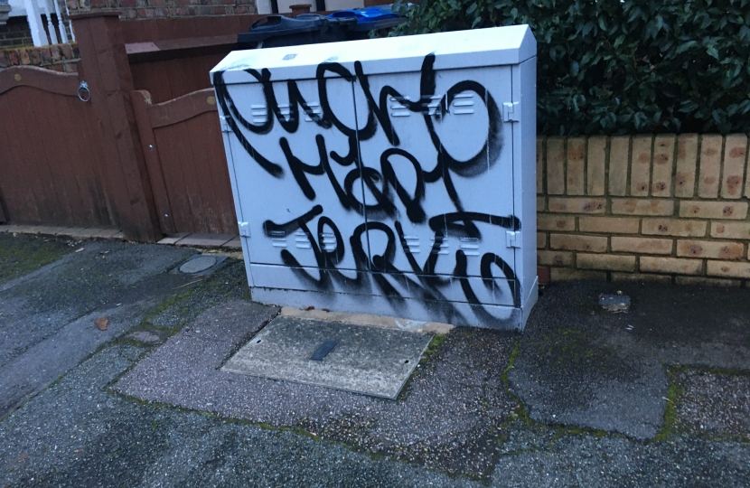 Graffiti Dornton rd South Croydon
