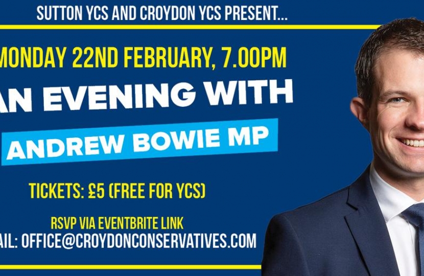 An Evening with Andrew Bowie MP