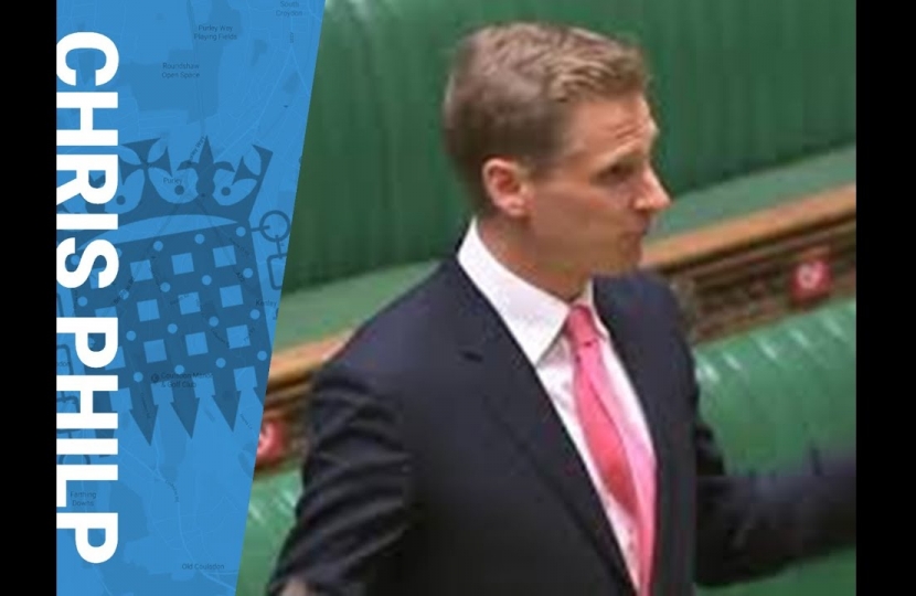 Chris in Parliament