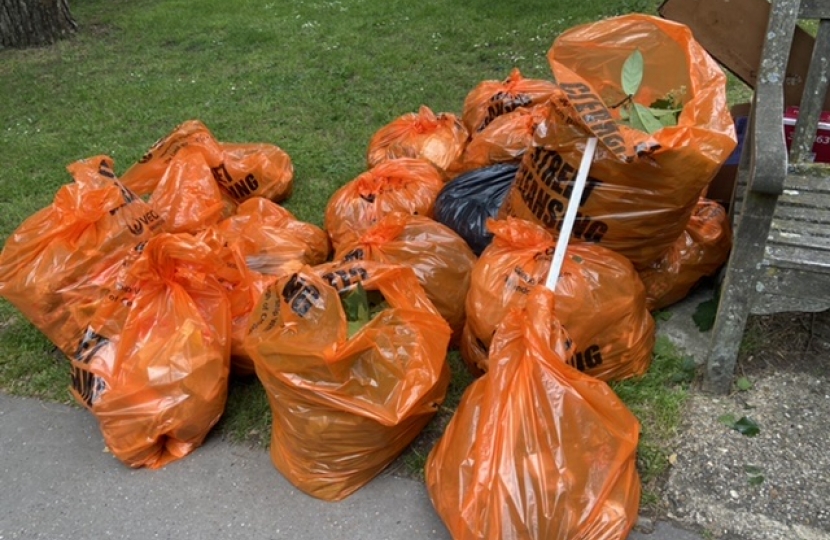 bags collected in Park Hill