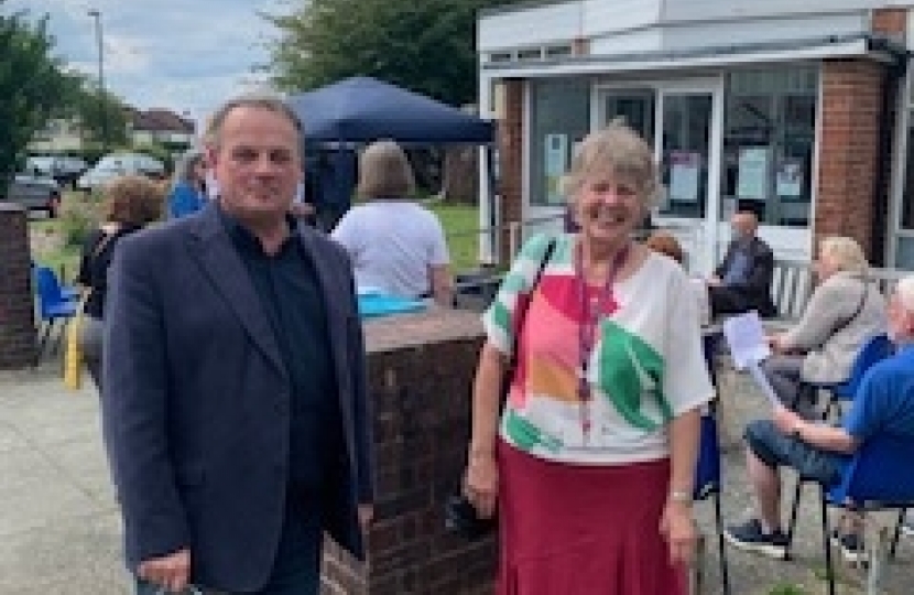 Margaret and Steve at the Bradmore Green Library consultation