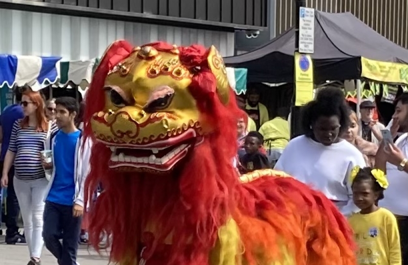 Chinese dragon in London Road