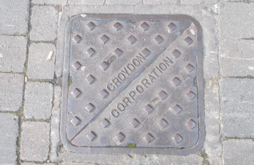 A Croydon drain cover.