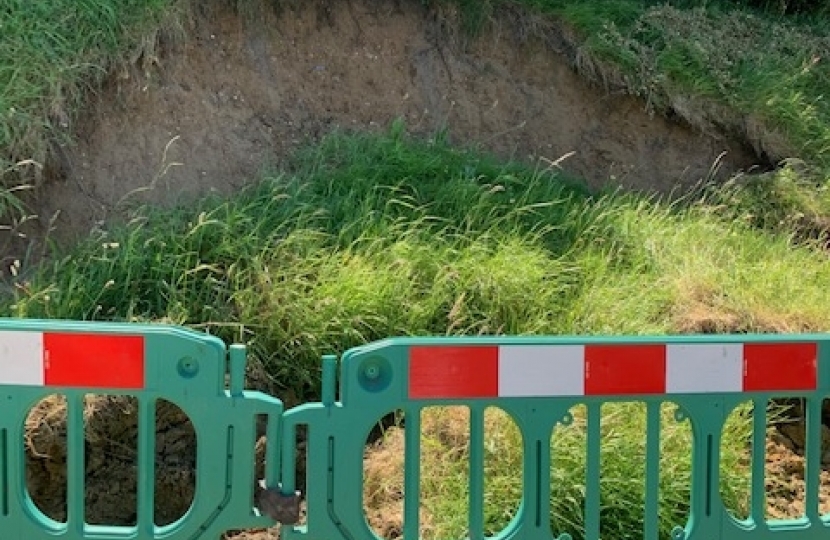 Purley Downs Road - Bank Soil Erosion