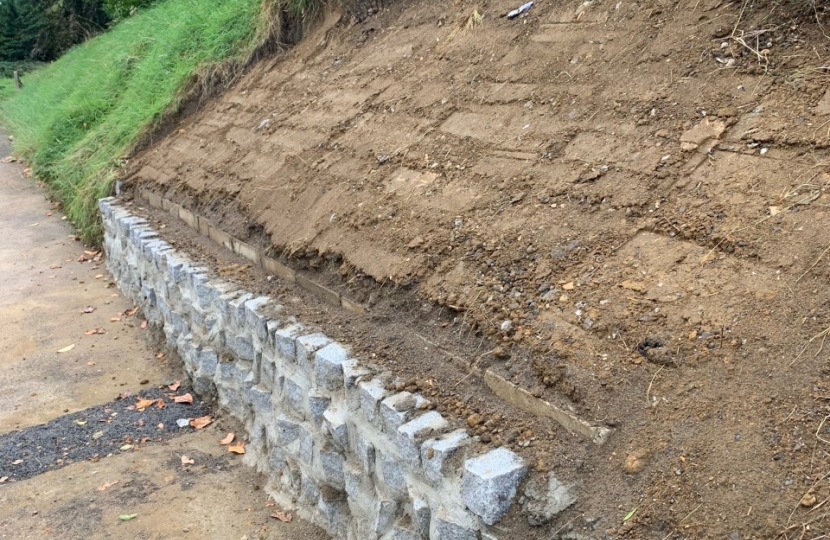 Purley Downs Road - Soil Erosion - Bank Fixed