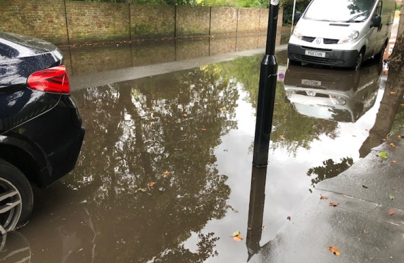 Flooding Croham Manor road South Croydon
