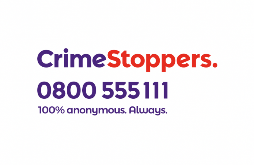 Contact CrimeStoppers on 0800 555 111