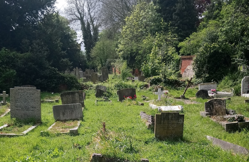 Gravestones in Addington Village church
