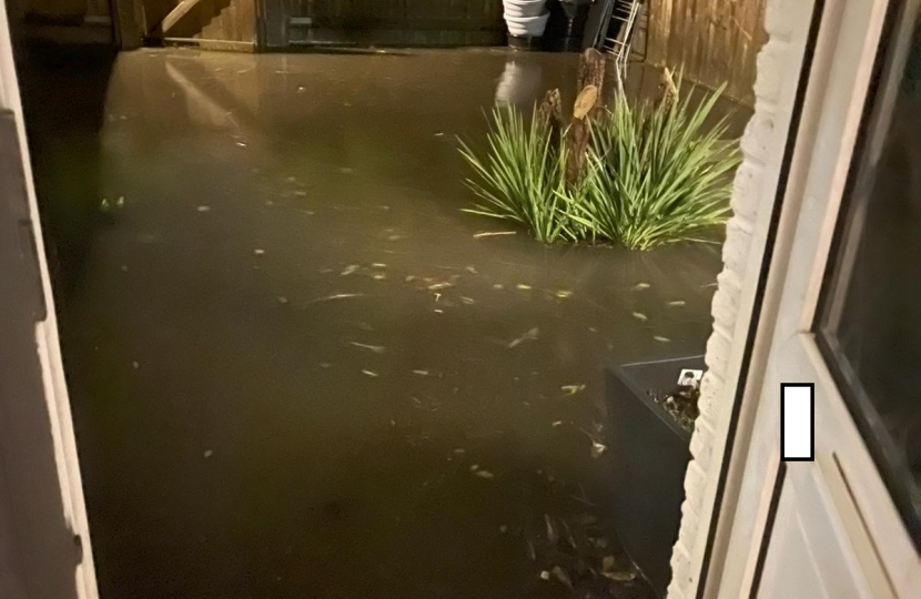 Flooding at Bourne Park Close