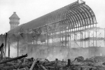 Crystal Palace after fire - 1936