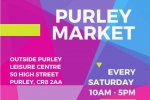 Purley market launch poster