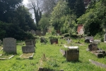 Gravestones in Addington Village church