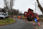 View of Huntingfield work by National Grid
