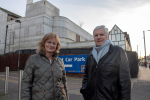 Robert and Helen outside Selsdon garage site