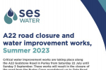 SES Water A22 closure poster