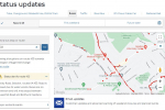 TFL website image of 433 bus route status